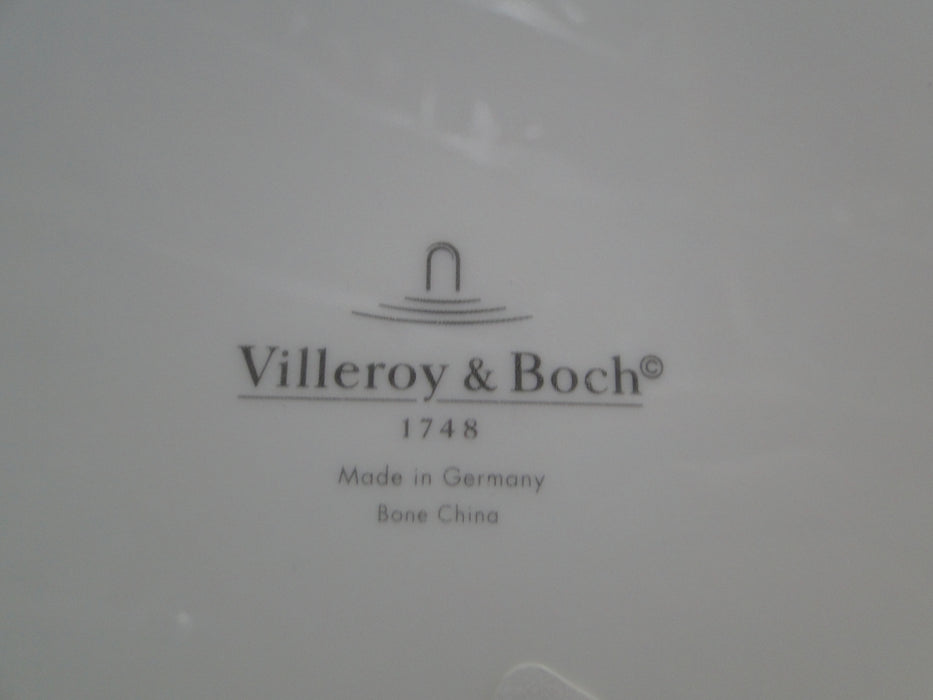 Villeroy & Boch Vivian Tobacco, Brown Floral Rim: Square Charger Plate, 12 3/4"