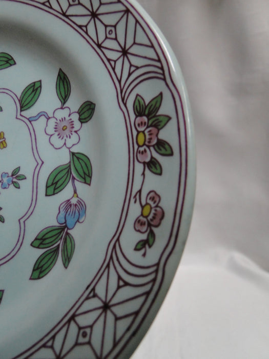 Adams Singapore Bird, Celadon w/ Florals: Bread Plate, 6", Wear