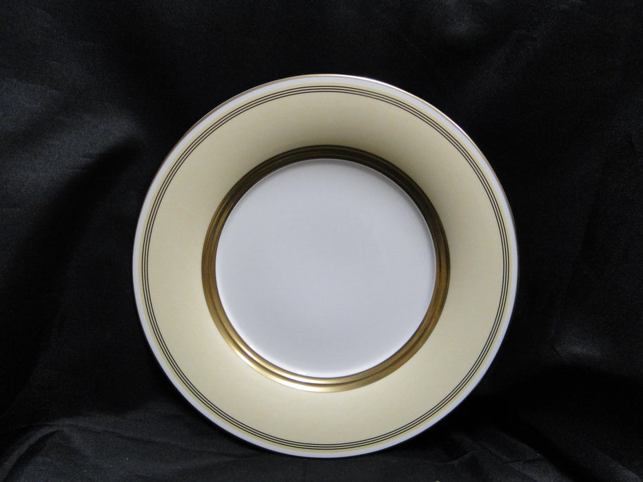 Villeroy & Boch Vivian, Ivory Rim, Gold Bands: Dinner Plate (s), 10 3/4"
