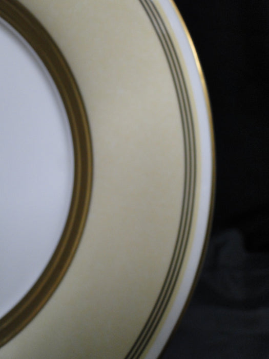 Villeroy & Boch Vivian, Ivory Rim, Gold Bands: Dinner Plate (s), 10 3/4"