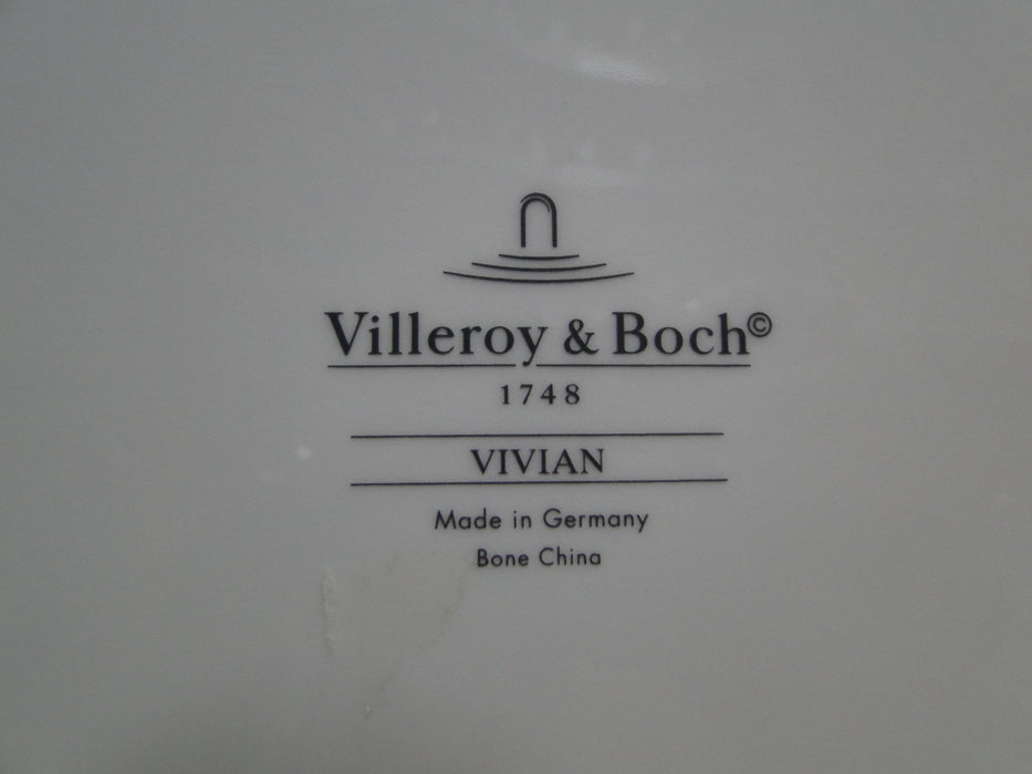 Villeroy & Boch Vivian, Ivory Rim, Gold Bands: Dinner Plate (s), 10 3/4"