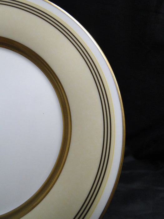 Villeroy & Boch Vivian, Ivory Rim, Gold Bands: Bread Plate (s), 6 1/2"