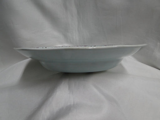 Adams Singapore Bird, Celadon w/ Florals: Rim Soup Bowl (s), 7 3/4" x 1 1/2"