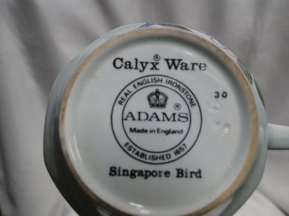 Adams Singapore Bird, Celadon w/ Florals: 2 5/8" Cup (s) Only, No Saucer