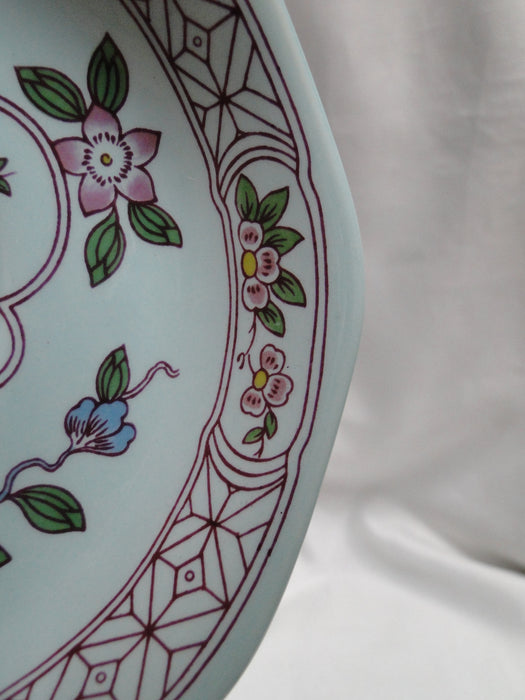 Adams Singapore Bird, Celadon w/ Florals: Cup & Saucer Set (s), 2 5/8"