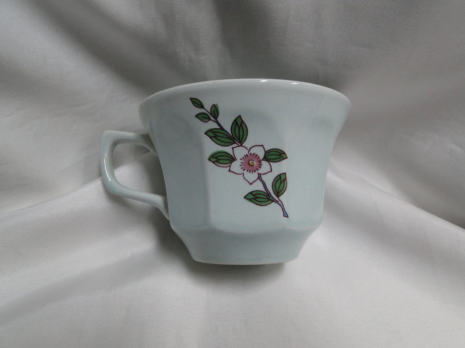 Adams Singapore Bird, Celadon w/ Florals: 2 5/8" Cup (s) Only, No Saucer