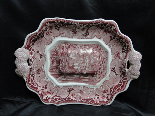 Mason's Vista Pink, Transferware: Tureen Underplate, 15", Raised Center, Crazing