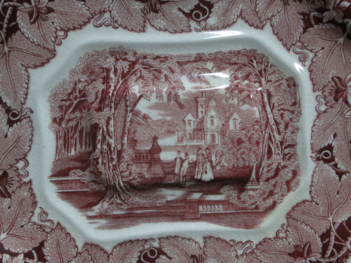 Mason's Vista Pink, Transferware: Tureen Underplate, 15", Raised Center, Crazing