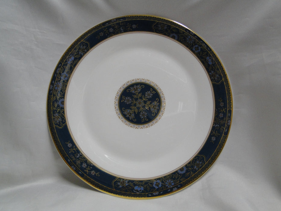 Royal Doulton Carlyle: Blue Flowers, Teal Band, Gold: Dinner Plate (s), 10 1/2"