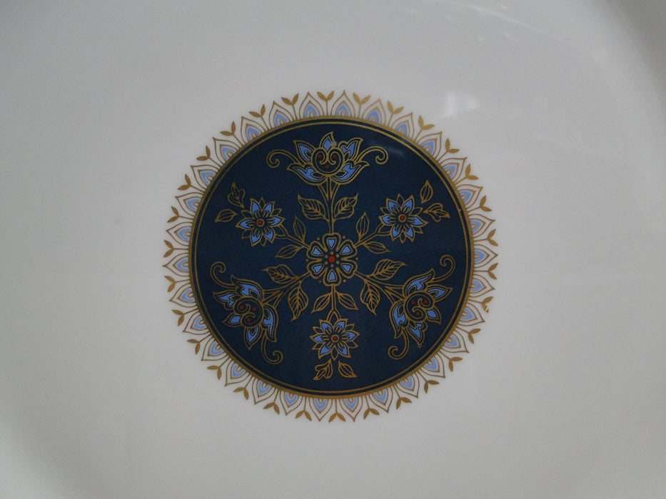 Royal Doulton Carlyle: Blue Flowers, Teal Band, Gold: Dinner Plate (s), 10 1/2"