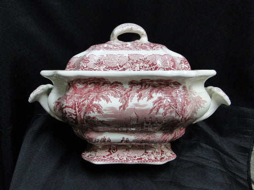 Mason's Vista Pink, Transferware: Tureen & Lid, 10 1/2", As Is
