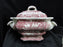Mason's Vista Pink, Transferware: Tureen & Lid, 10 1/2", As Is