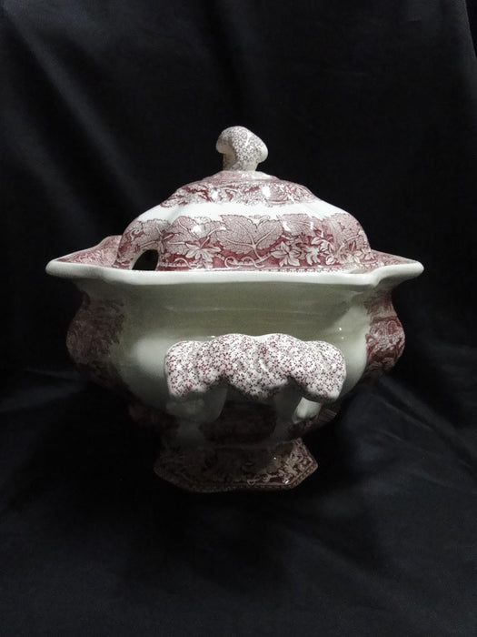 Mason's Vista Pink, Transferware: Tureen & Lid, 10 1/2", As Is