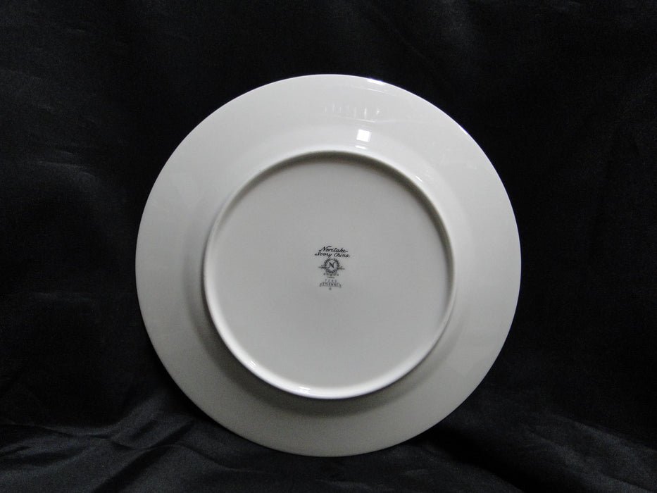 Noritake Etienne, 7260, Black Band, Florals: Dinner Plate (s), 10 1/2"