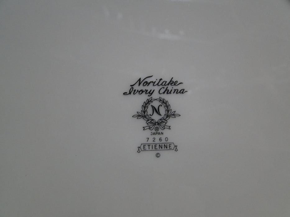 Noritake Etienne, 7260, Black Band, Florals: Dinner Plate (s), 10 1/2"