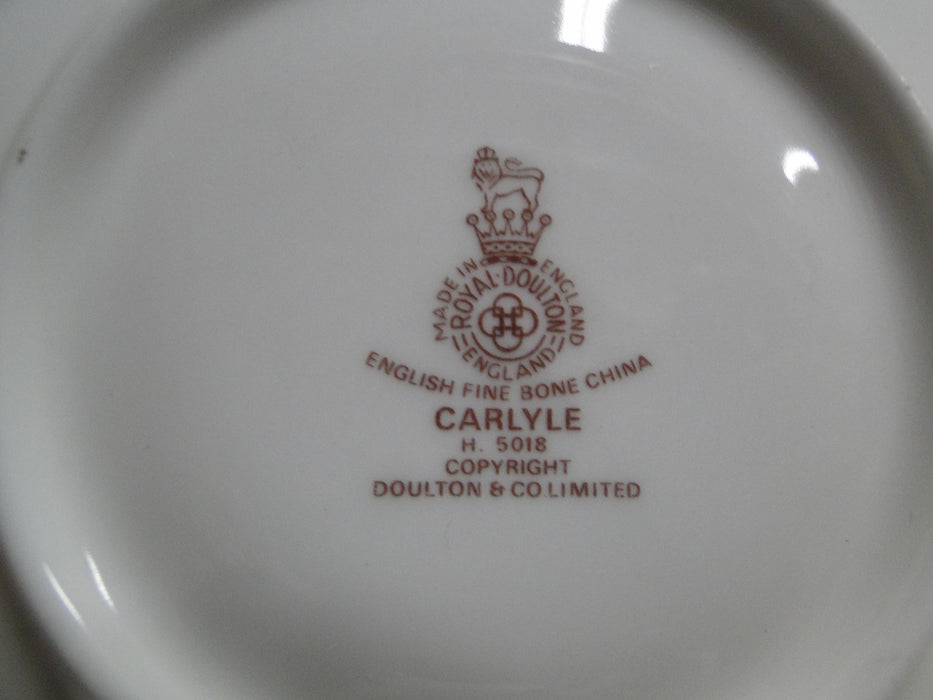 Royal Doulton Carlyle: Blue Flowers, Teal Band, Gold: 6" Saucer (s) Only