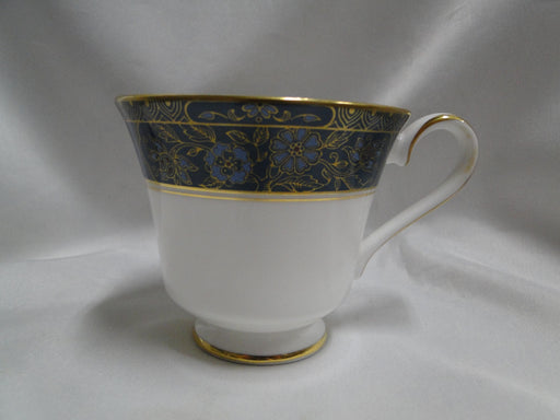 Royal Doulton Carlyle: Blue Flowers, Teal Band, Gold: Cup & Saucer Set (s), 3"