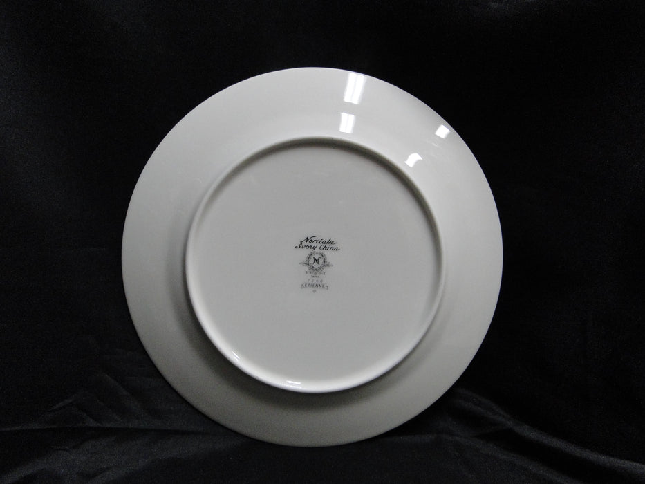 Noritake Etienne, 7260, Black Band, Florals: Salad Plate (s), 8 1/4"