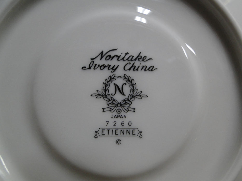 Noritake Etienne, 7260, Black Band, Florals: Cup & Saucer Set (s), 3"