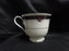 Noritake Etienne, 7260, Black Band, Florals: Cup & Saucer Set (s), 3"