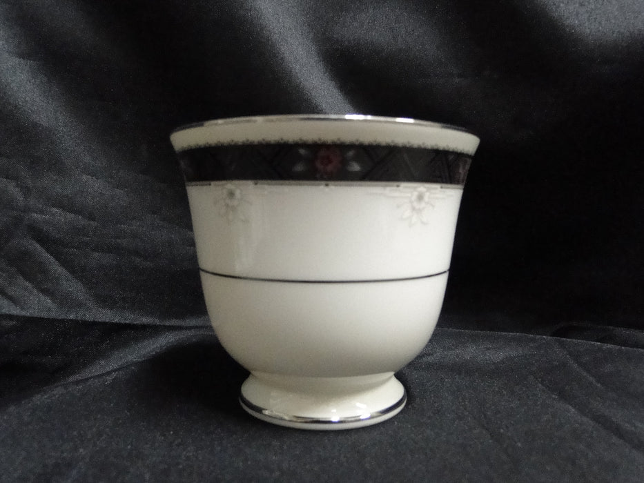 Noritake Etienne, 7260, Black Band, Florals: Cup & Saucer Set (s), 3"