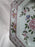 Adams Singapore Bird, Celadon w/ Florals: Octagonal Platter, 11 3/4" x 9"