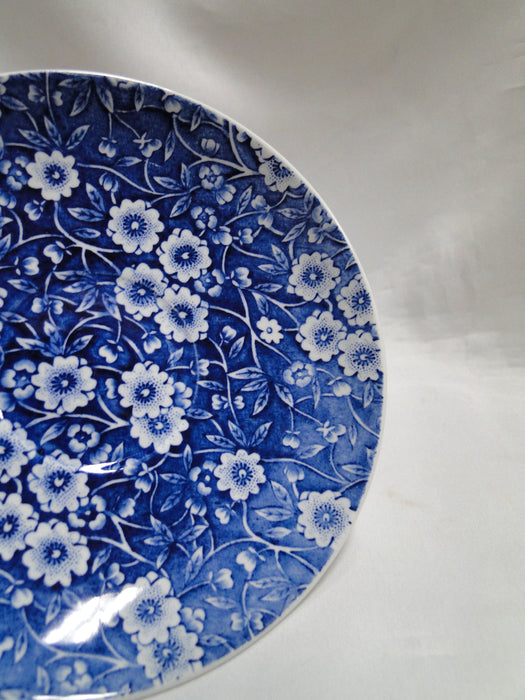 Staffordshire Calico Blue, Floral, Crownford: Cup & Saucer Set, 2 1/2"
