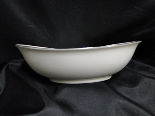 Noritake Etienne, 7260, Black Band, Florals: Oval Serving Bowl, 10"