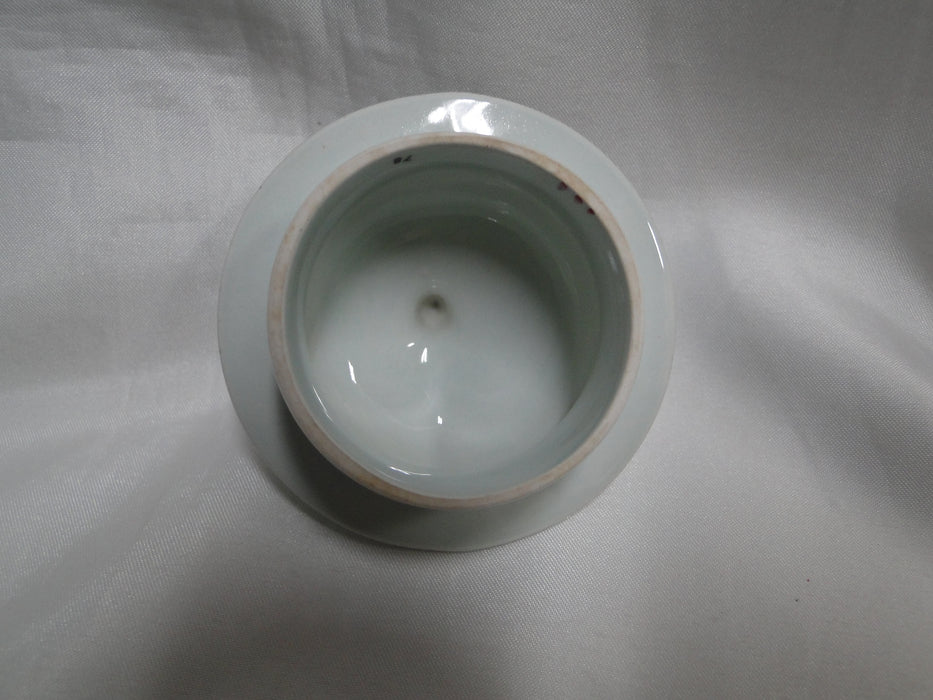 Adams Singapore Bird, Celadon w/ Florals: Sugar Bowl, 5" Tall