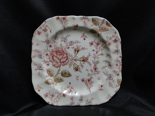 Johnson Brothers Rose Chintz, England: Square Salad Plate (s), 7 5/8"