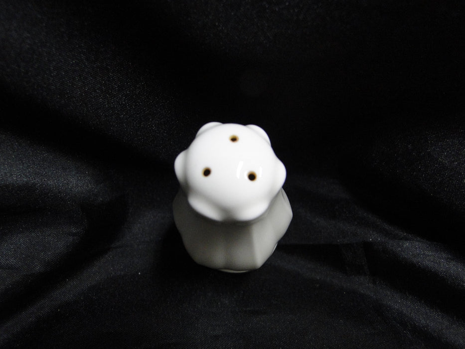 Noritake Etienne, 7260, Black Band, Florals: Salt OR Pepper Shaker, 6 Holes, 3"
