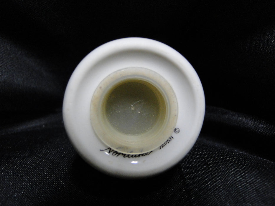 Noritake Etienne, 7260, Black Band, Florals: Salt OR Pepper Shaker, 6 Holes, 3"