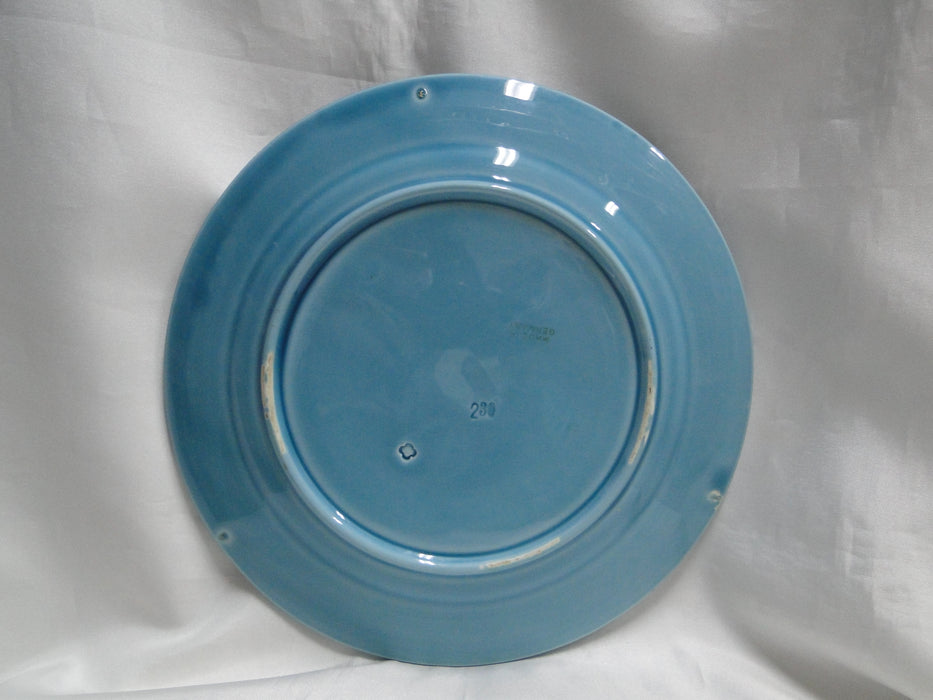 German Majolica Birds & Grapes 230, Blue: Luncheon Plate, 9 1/8", Wear