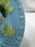 German Majolica Birds & Grapes 230, Blue: Luncheon Plate, 9 1/8", Wear