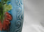 German Majolica Birds & Grapes 230, Blue: Luncheon Plate, 9 1/8", Wear