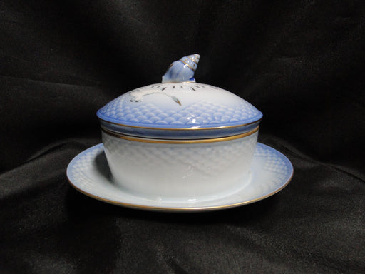 Bing & Grondahl Seagull: Round Butter Box / Dish w/ Att Plate & Lid, #196