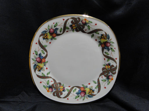 Lenox Holiday Tartan, Fruit, Plaid Ribbon: Dinner Plate (s), Square, 10 3/4"