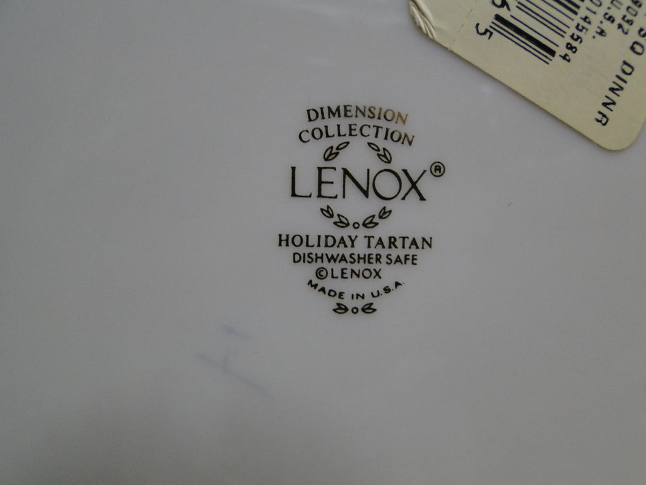 Lenox Holiday Tartan, Fruit, Plaid Ribbon: Dinner Plate (s), Square, 10 3/4"