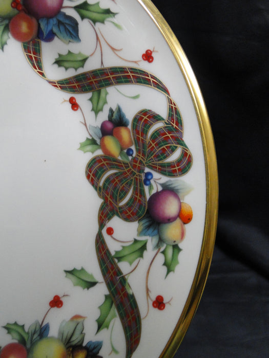 Lenox Holiday Tartan, Fruit, Plaid Ribbon: Salad Plate (s), 8 1/4"