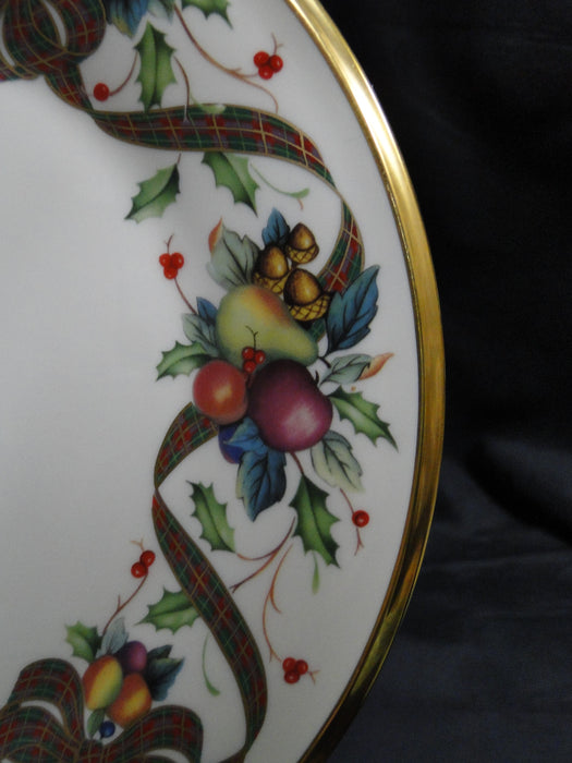 Lenox Holiday Tartan, Fruit, Plaid Ribbon: Salad Plate (s), 8 1/4"