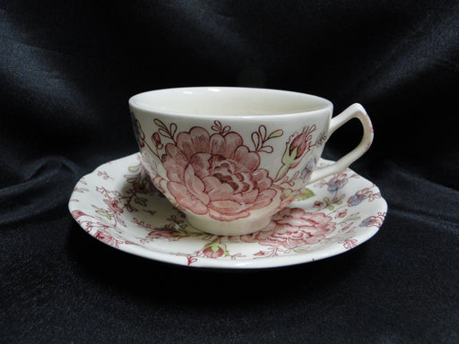 Johnson Brothers Rose Chintz, England: Cup & Saucer Set (s), 2 3/8"