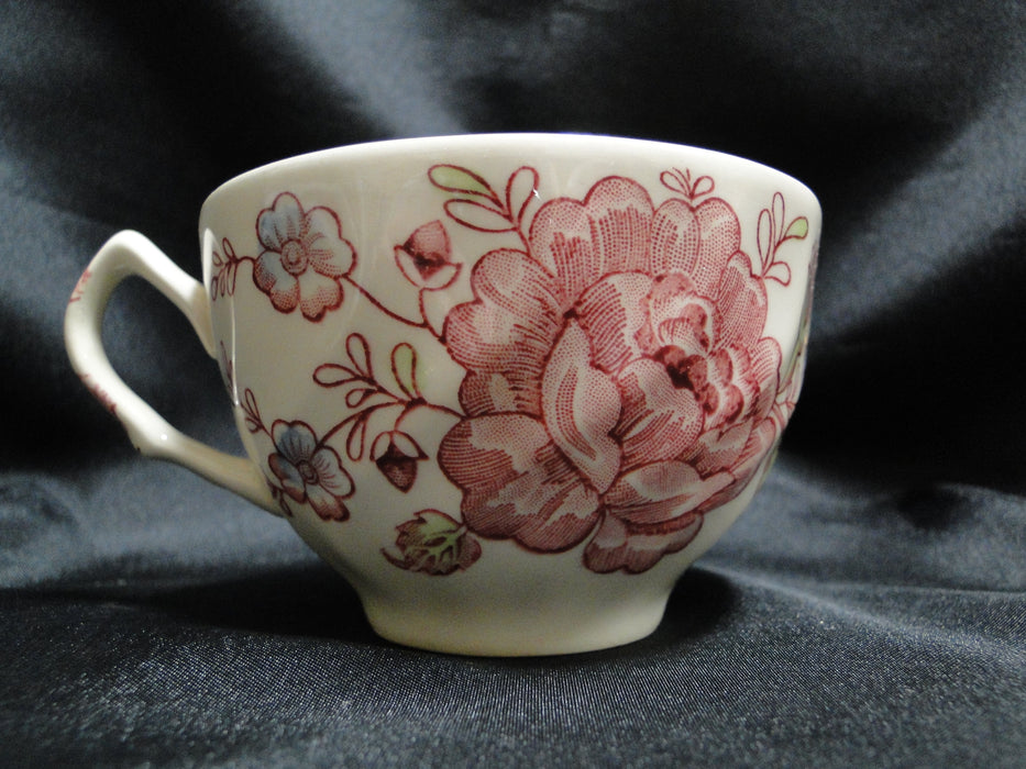 Johnson Brothers Rose Chintz, England: Cup & Saucer Set (s), 2 3/8", Crazing