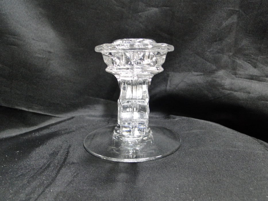 Fostoria American Clear: Double Flat Foot Candlestick (s), 8 1/2" x 4 1/2" Tall