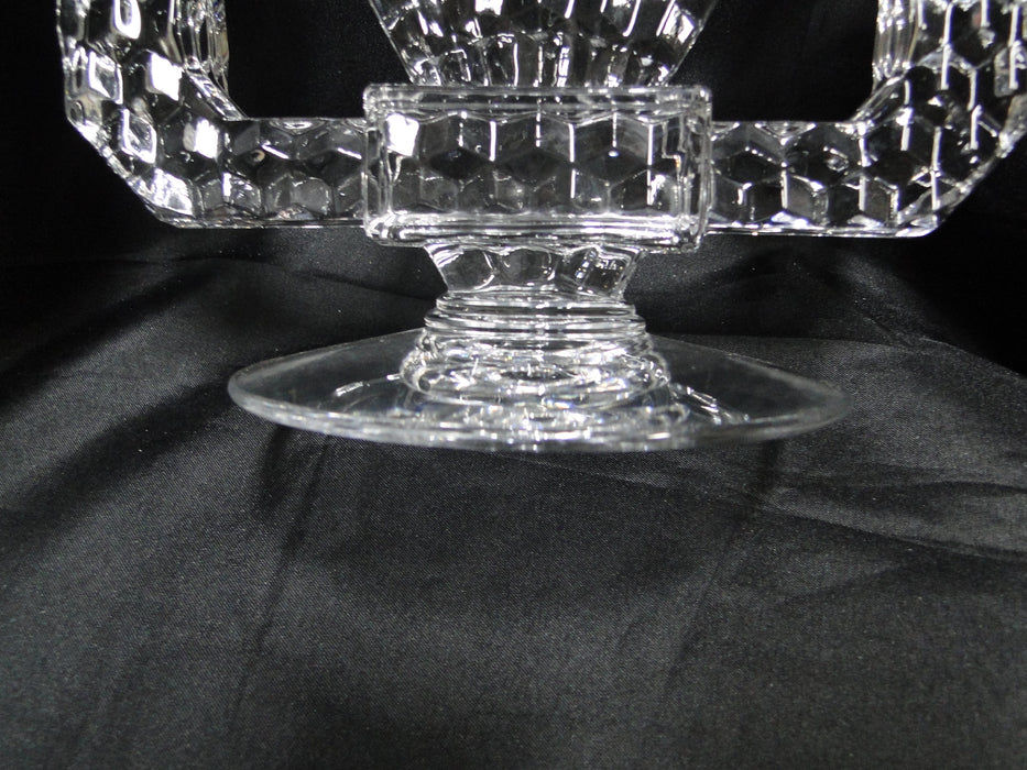 Fostoria American Clear: Double Flat Foot Candlestick (s), 8 1/2" x 4 1/2" Tall