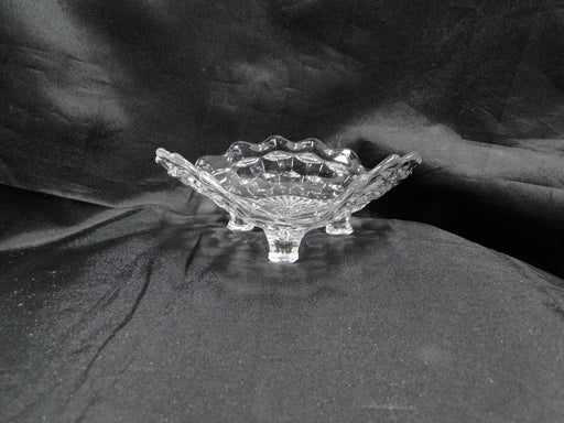 Fostoria American Clear: Triangular Tricorn Dish, 3-Toed, 7 1/4" x 2 3/4" Tall