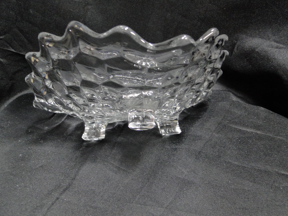 Fostoria American Clear: Triangular Tricorn Dish, 3-Toed, 7 1/4" x 2 3/4" Tall