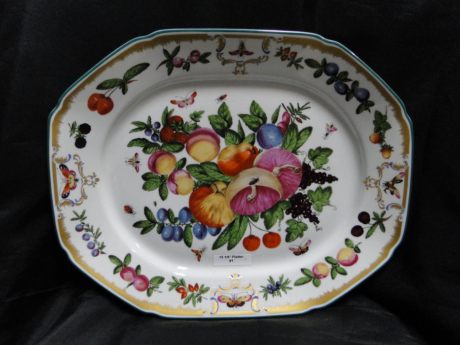 Mottahedeh Duke of Gloucester, Fruit: Octagonal Serving Platter (s), 15 1/8"