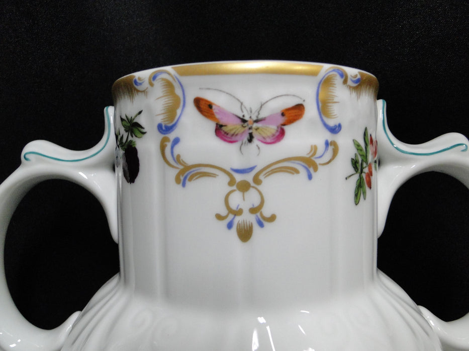 Mottahedeh Duke of Gloucester, Fruit: Flower Vase w/ Two Handles, 8 3/4"