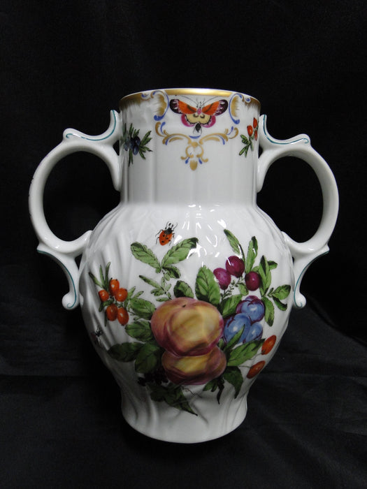 Mottahedeh Duke of Gloucester, Fruit: Flower Vase w/ Two Handles, 8 3/4"