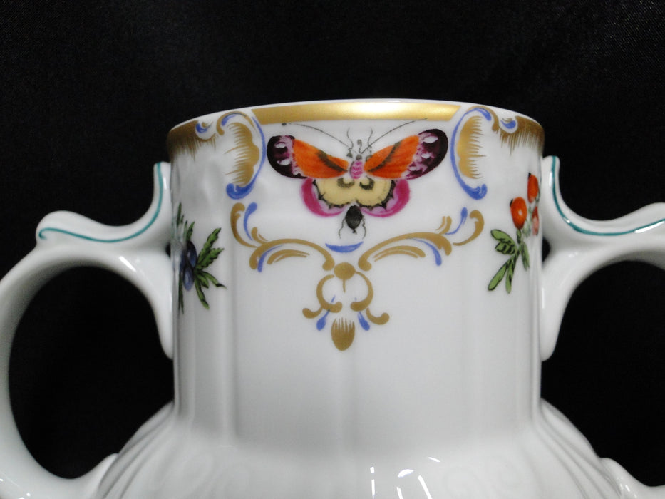 Mottahedeh Duke of Gloucester, Fruit: Flower Vase w/ Two Handles, 8 3/4"